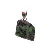 Ruby in Zoisite stone pendant, raw stone #183