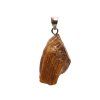 Tiger's Eye stone pendant, raw stone #185