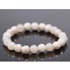 Náramek Achát krajkový bílý crazy lace - 8 mm kuličky #888 - z přírodních kamenů
