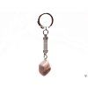Keychain stone Pink Botswana agate #901 - key pendant