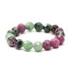 Ruby Zoisite Ring - 4 mm faceted beads #82 - made from natural stones