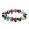Ruby Zoisite Ring - 4 mm faceted beads #82 - made from natural stones