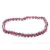 Náramek Rubín - fazetovaný - 4 mm kuličky #926 - z přírodních kamenů