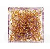 Orgonit pyramida 5x5 cm Buddha + kameny Ametyst #OR047