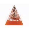 Orgonite pyramid 5x5 cm Buddha + Magnesite stones #OR048
