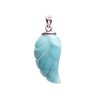 Larimar přívěsek Křídlo Ag 925 - 4 g 30x15 mm #L72