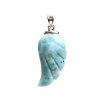 Larimar přívěsek Křídlo Ag 925 - 4 g 30x15 mm #L72