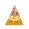 Orgonit pyramida 6x6 cm Ametyst strom #OR061