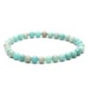 Náramek Amazonit - 6 mm kuličky #952 - z přírodních kamenů