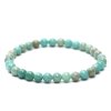 Náramek Amazonit - 6 mm kuličky #952 - z přírodních kamenů