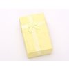 Pudełko prezentowe żółte 8x5x3 cm z kokardką #ZM02