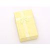 Yellow gift box 8x5x3 cm with bow #ZB88