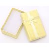 Pudełko prezentowe żółte 8x5x3 cm z kokardką #ZM02