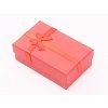 Red gift box 8x5x3 cm with bow #ZB84