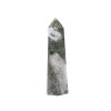 Obelisk Achát mechový špice 101 g - 9,4 cm #D283