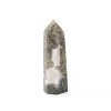 Obelisk z agatu mchowego, szpiczasty, 75 g - 8,5 cm #D296