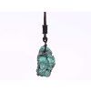 Malachite pendant 40x25 slice + extendable strap #ZB153