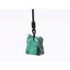 Malachite pendant 40x25 slice + extendable strap #ZB153
