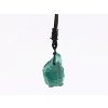 Malachite pendant 40x25 slice + extendable strap #ZB153