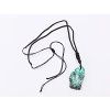 Malachite pendant 40x25 slice + extendable strap #ZB153