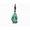 Malachite pendant 40x25 slice + extendable strap #ZB153