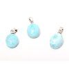 Larimar Pendant + silver setting #ZB163 Natural Stone