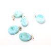 Larimar Pendant + silver setting #ZB163 Natural Stone