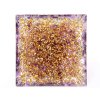 Piramida orgonitowa 6x6 cm Kamienie ametystowe + Feng Shui + kulka #OR079