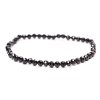 Náramek Křišťál černý Morion - fazetovaný - 4 mm kuličky #981 - z přírodních kamenů