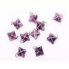 Ametyst chevron wisiorek Merkaba gwiazda 23x15 mm #ZB171