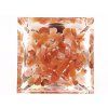 Orgonit pyramída 5x5 cm Karneol kamene + špirála #OR100