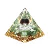 Orgonit pyramida 5x5 cm Avanturin kameny + spirály a kulička #OR102