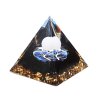 Orgonit pyramida 5x5 cm Obsidián kameny + Opalit kulička #OR105