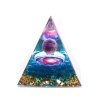Orgonit pyramida 5x5 cm Ametyst kulička #OR112