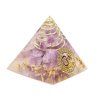 Orgonit pyramída 3x3 cm Ametyst kamene + špirála #OR127