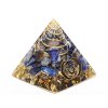 Piramida orgonitowa 3x3 cm Lapis Lazuli + spirala #OR130