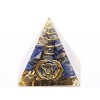 Orgonit pyramida 3x3 cm Lapis Lazuli + spirála #OR130