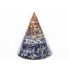 Orgonit stożek 6x5 cm Lapis Lazuli + spirala #OR134