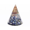 Orgonit stożek 6x5 cm Lapis Lazuli + spirala #OR134