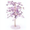 Amethyst lucky tree 16 cm on agate slice #ZB185