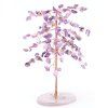 Amethyst lucky tree 16 cm on agate slice #ZB185