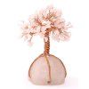 Rose quartz lucky tree 13 cm on a rose quartz stone #834