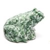Żaba Jadeit 37x32x25mm z naturalnego kamienia #ZB208