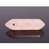 Rose quartz pendant double-sided point 3 cm with hole #ZB219