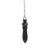 Pendulum Black agate - length 24 cm #ZB240