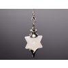 Kyvadlo Křišťál Merkaba hvězda - délka 23 cm #ZB248