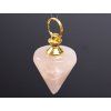 Pendulum Rose quartz pyramid 40 mm #ZB252