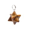 Tygří oko přívěsek Merkaba hvězda 23x15 mm #ZB259