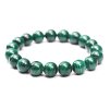 Náramek Malachit - 10 mm - #201 - z přírodních kamenů