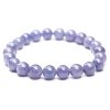 Náramek Tanzanit - 8 - 9 mm kuličky #207- z přírodních kamenů